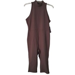 Elegant Brown Sleeveless Jumpsuit